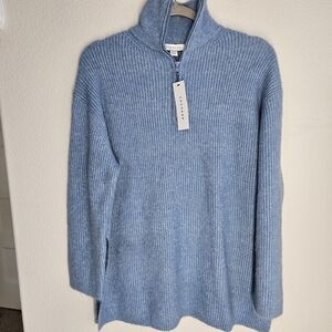 NWT!!! TOPSHOP Cozy Blue‎ Turtleneck Sweater, Size 0-2